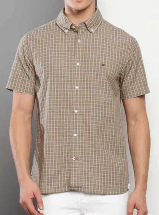 Tommy Hilfiger Mens Tartan Regular Fit Shirt