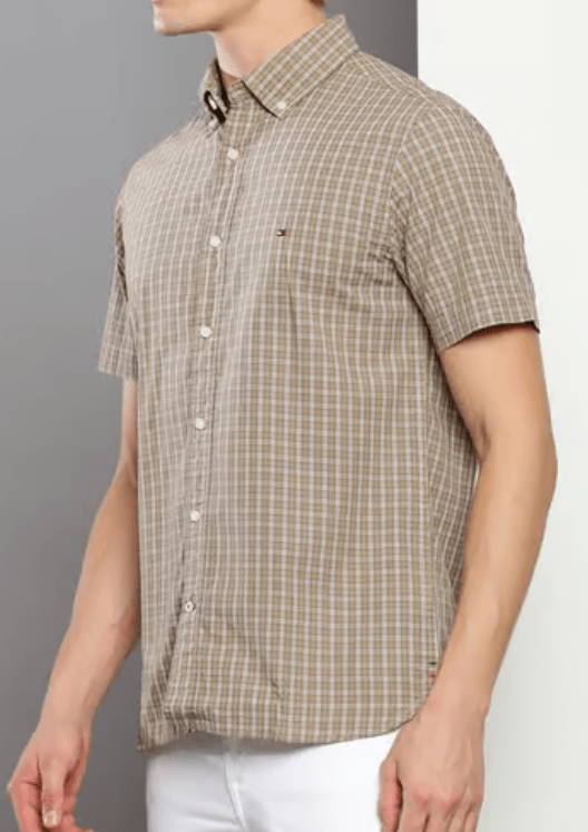 Tommy Hilfiger Mens Tartan Regular Fit Shirt