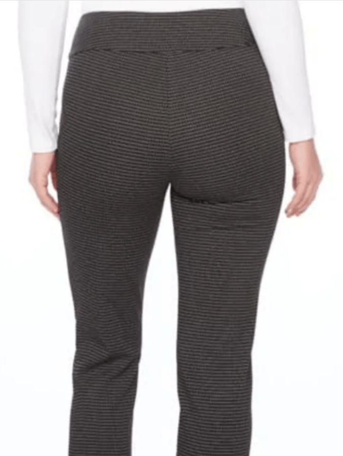 Load image into Gallery viewer, Up Pants Womens Checker Jacquard Slim Ankle Pant Pant
