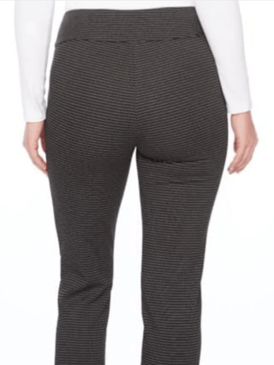 Up Pants Womens Checker Jacquard Slim Ankle Pant Pant