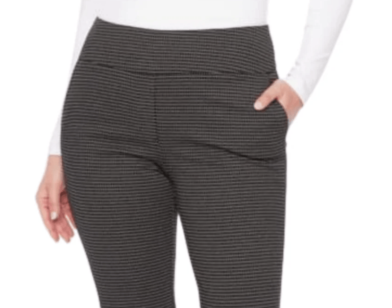 Load image into Gallery viewer, Up Pants Womens Checker Jacquard Slim Ankle Pant Pant
