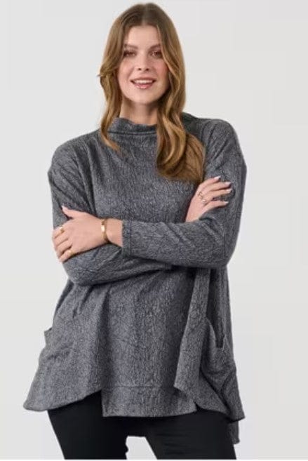 Holmes & Fallon Womens Textured Swing Tunic