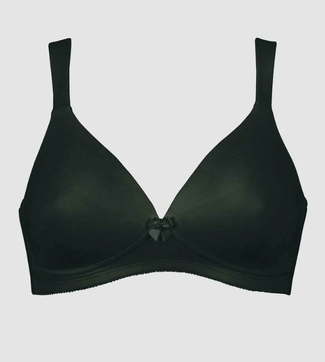 Load image into Gallery viewer, Naturana Wire Free Seamless Padded T-Shirt Bra (Black)
