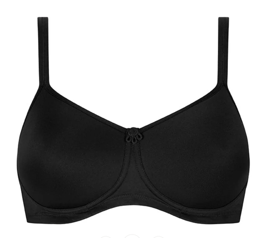 Amoena Womens Mara Padded Soft Bra - Black