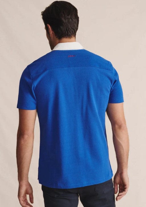 S. Kidman Mens Fitzroy Short Sleeve Polo - Mid Blue
