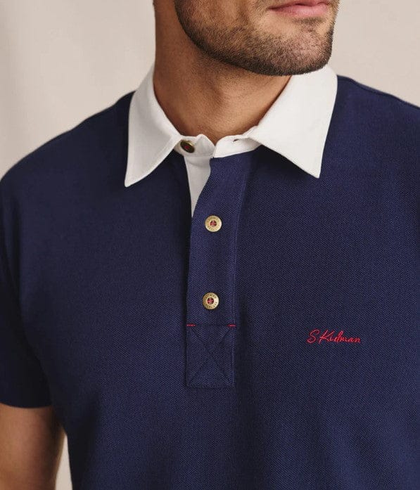 Load image into Gallery viewer, S. Kidman Mens Fitzroy Short Sleeve Polo - Navy
