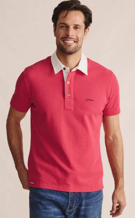 S. Kidman Mens Fitzroy Short Sleeve Polo - Red