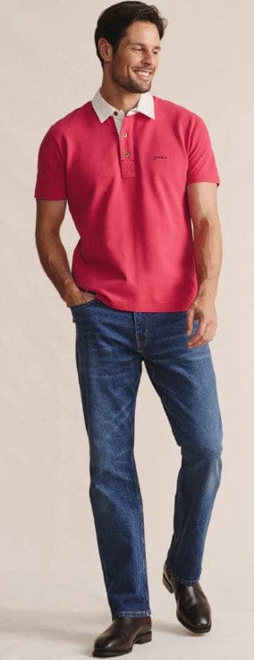 S. Kidman Mens Fitzroy Short Sleeve Polo - Red