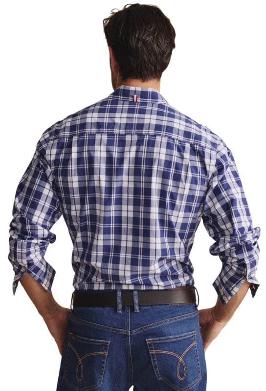 Load image into Gallery viewer, S. Kidman Mens Aberdeen Long Sleeve Shirt - Indigo
