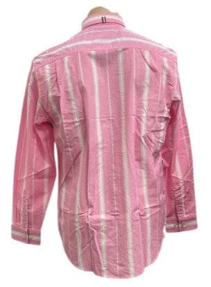 Load image into Gallery viewer, S. Kidman Mens Aberdeen Long Sleeve Shirt - Pale Pink Stripe
