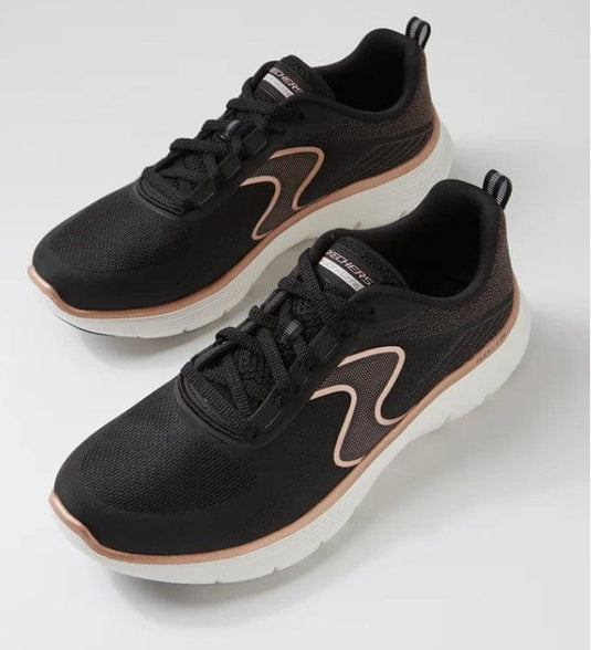 Skechers Womens Flex Appeal 5.0 - Black/Rose Gold