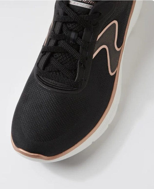 Skechers Womens Flex Appeal 5.0 - Black/Rose Gold