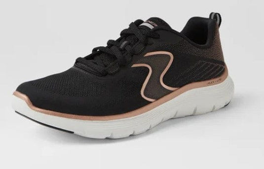 Skechers Womens Flex Appeal 5.0 - Black/Rose Gold