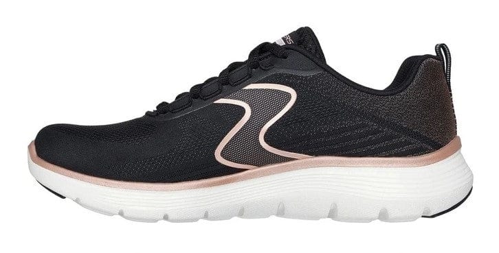 Load image into Gallery viewer, Skechers Womens Flex Appeal 5.0 - Black/Rose Gold
