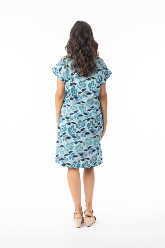 Orientique Womens Selaron Dress Reversible Short Sleeve