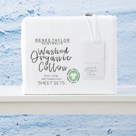 Load image into Gallery viewer, Renee Taylor 300 Thread Count 100% Organic Cotton - Moonbeam
