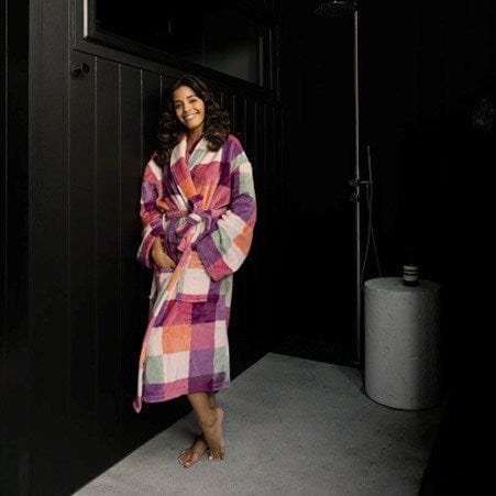 Bambury Charlie Ultraplush Bath Robe - Sherbet