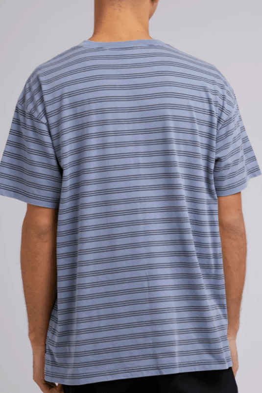 Silent Theory Mens Overdyed Stripe Tee