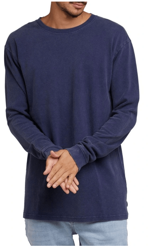 Silent Theory Mens Pique Long Sleeve Tee