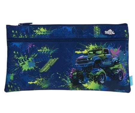 Spencil Mega Wheels Twin Zip Pencil Case