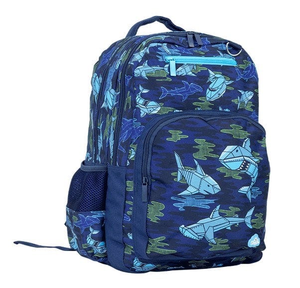 Load image into Gallery viewer, Spencil Robo Shark Big Kids Backpack
