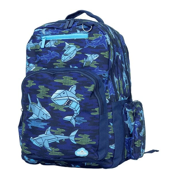 Load image into Gallery viewer, Spencil Robo Shark Big Kids Backpack
