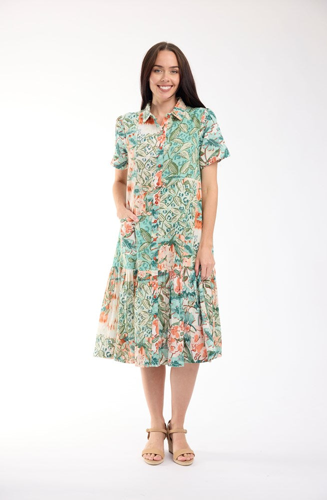 Load image into Gallery viewer, Orientique Womens St Michiel Dress Patch Long
