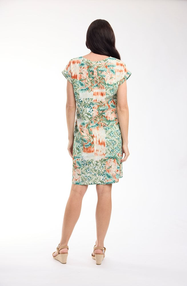 Load image into Gallery viewer, Orientique Womens St Michiel Dress Reversible Short Sleeve
