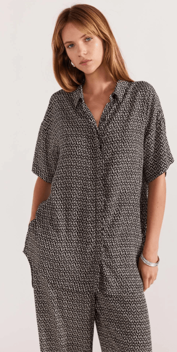 Staple The Label Womens Della Resort Shirt