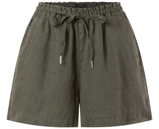 Pilbara Womens Olivia Linen Shorts - Olive