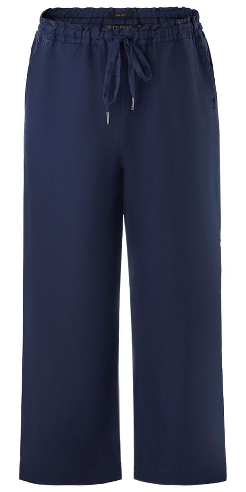 Pilbara Womens Evelyn Linen Pants - Navy