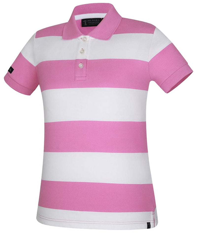 Load image into Gallery viewer, Pilbara Womens Sophia Classic Cotton Polo - Crocus/White
