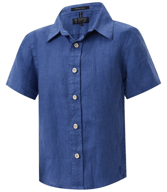 Pilbara Childrens Linen Short Sleeve Shirt