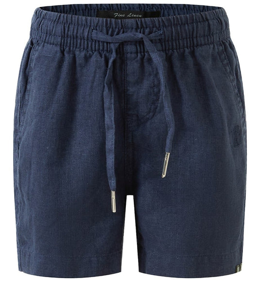 Pilbara Childrens Linen Shorts - Navy