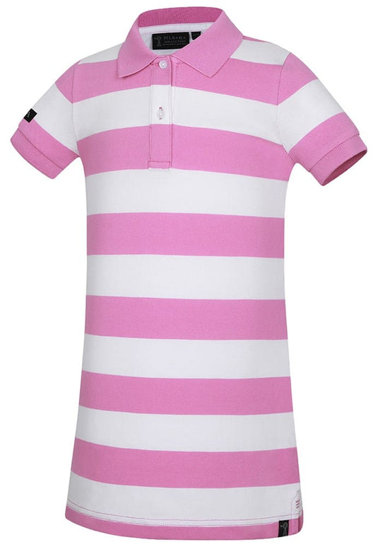 Pilbara Girls Amelia Polo Dress - Crocus/White