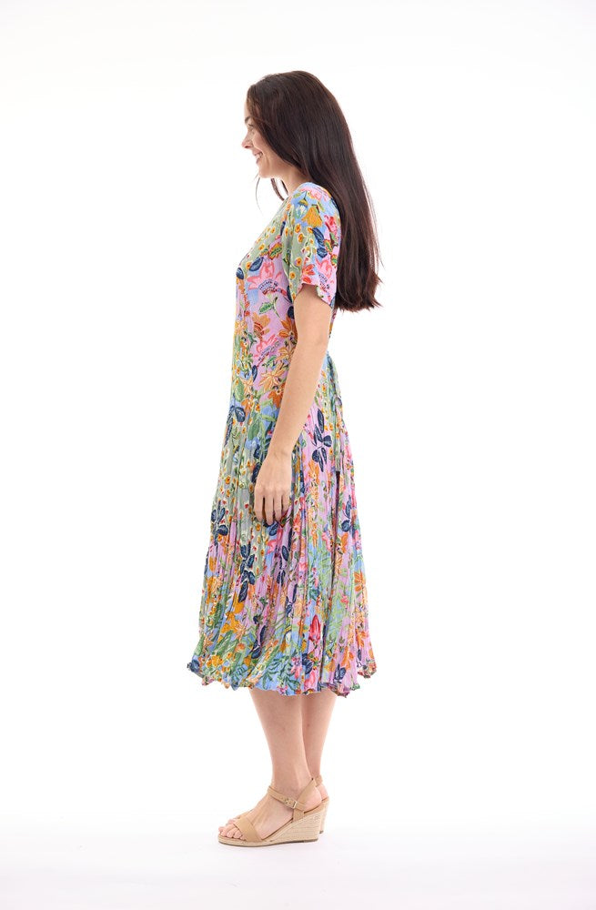 Load image into Gallery viewer, Orientique Womens Sur Mer Dress Godet
