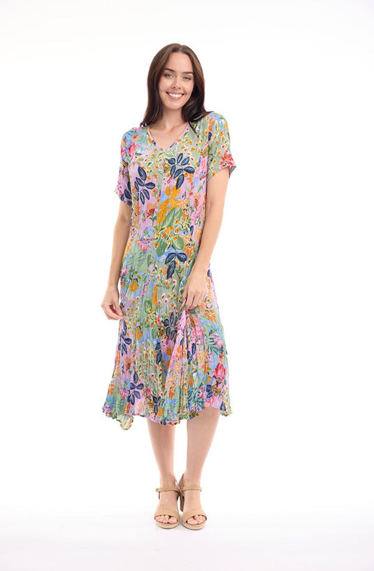 Orientique Womens Sur Mer Dress Godet