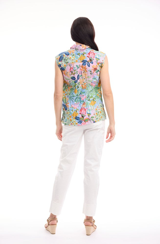 Load image into Gallery viewer, Orientique Womens Sur Mer Top Cap sleeve
