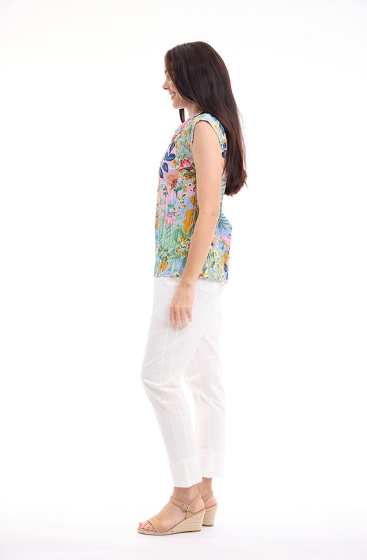 Orientique Womens Sur Mer Top Cap sleeve