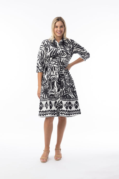 Orientique Womens Suriname Black Dress Collar