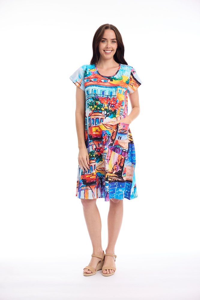 Load image into Gallery viewer, Orientique Womens Lisbon Easy Fit Dress
