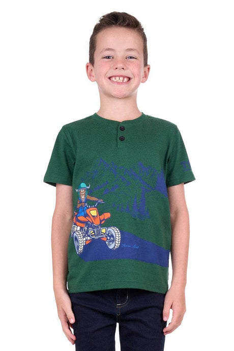 Thomas Cook Boys Devon Short Sleeve Henley Tee