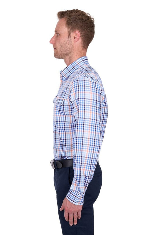 Thomas Cook Mens Mark Check 2-Pocket Long Sleeve Shirt