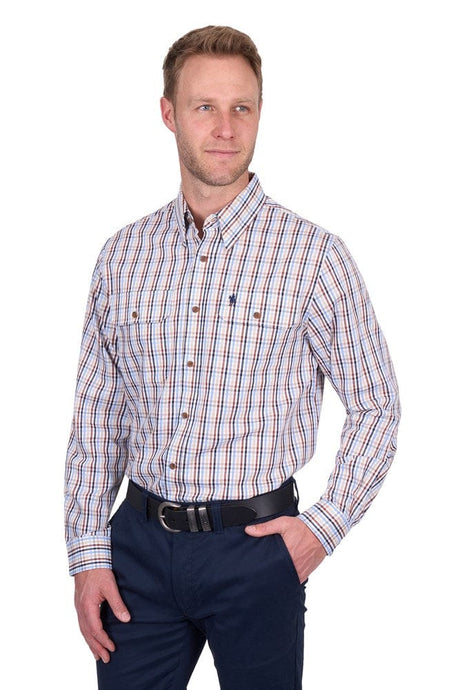 Thomas Cook Mens Scott Check 2-Pocket Long Sleeve Shirt