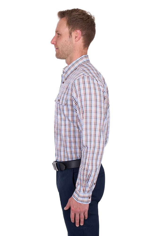 Load image into Gallery viewer, Thomas Cook Mens Scott Check 2-Pocket Long Sleeve Shirt
