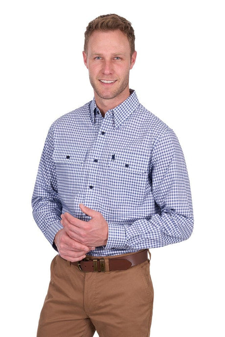 Thomas Cook Mens Richard Check 2-Pocket Long Sleeve Shirt