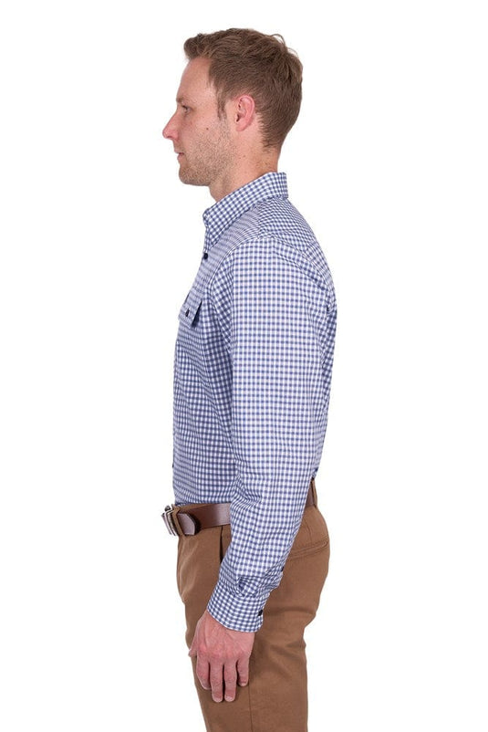 Thomas Cook Mens Richard Check 2-Pocket Long Sleeve Shirt
