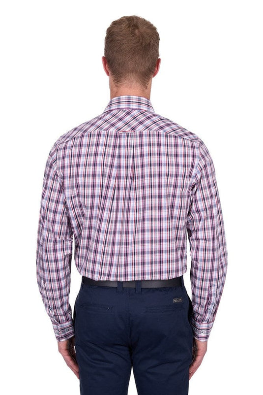 Thomas Cook Mens Jeff Check 2-Pocket Long Sleeve Shirt