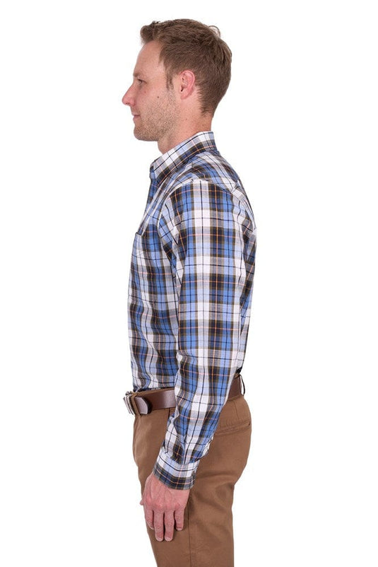 Thomas Cook Mens Daniel Check 1-Pocket Long Sleeve Shirt