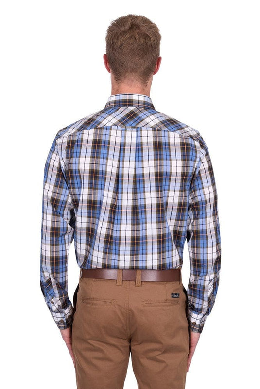 Thomas Cook Mens Daniel Check 1-Pocket Long Sleeve Shirt